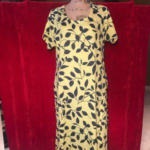 Beautiful Midi Dress Linen 100%  Pockets on sides Made in Italy